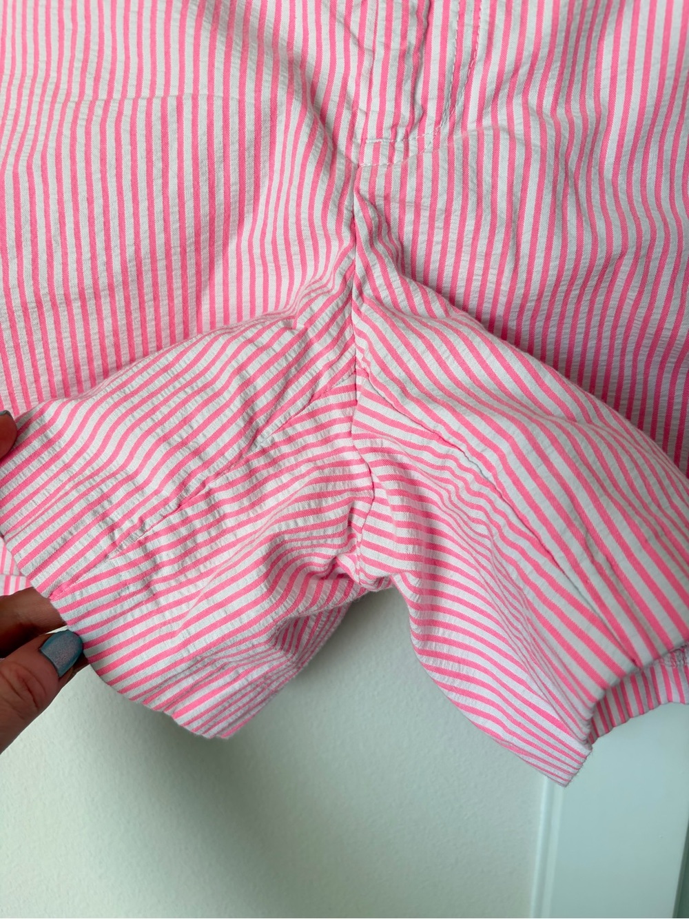 Lilly Pulitzer Kelly Short Size 8 Pink Tropics Seersucker Stripes Summer Beach - Picture 5 of 14